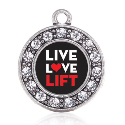 Live, Love, Lift Circle Charm