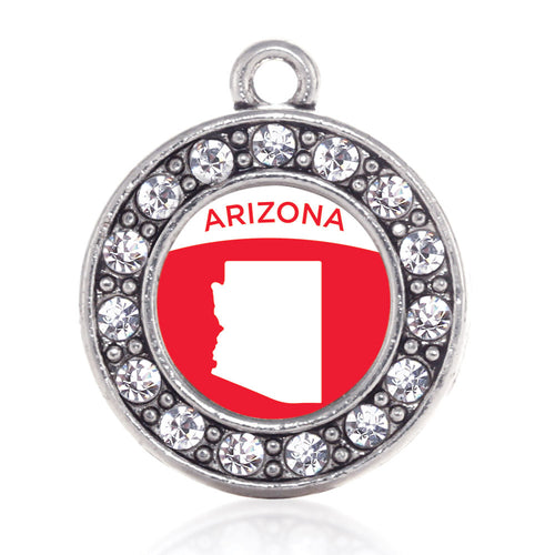 Arizona Outline Circle Charm
