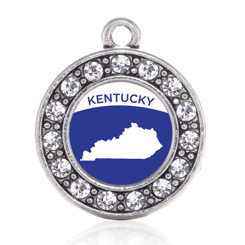 Kentucky Outline Circle Charm
