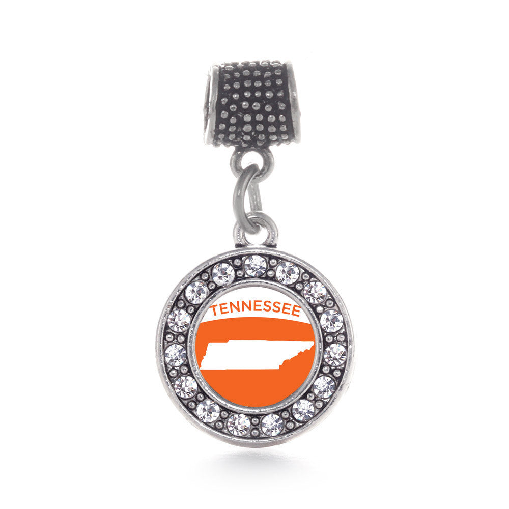 Tennessee Outline Circle Charm