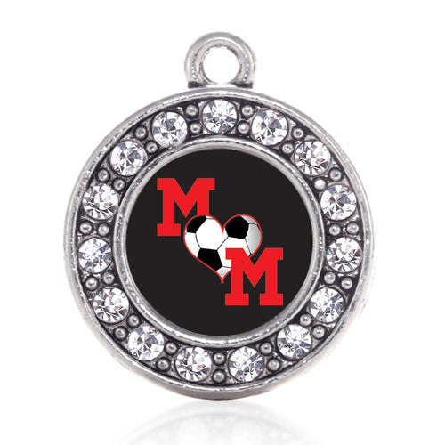 Wisconsin Outline Circle Charm