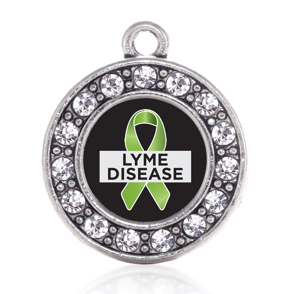 Lyme Disease Support and Awareness Circle Charm