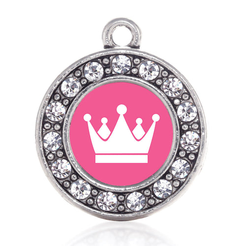 Pink Princess Circle Charm