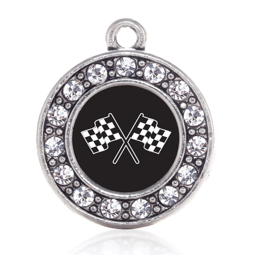 Racing Flags Circle Charm