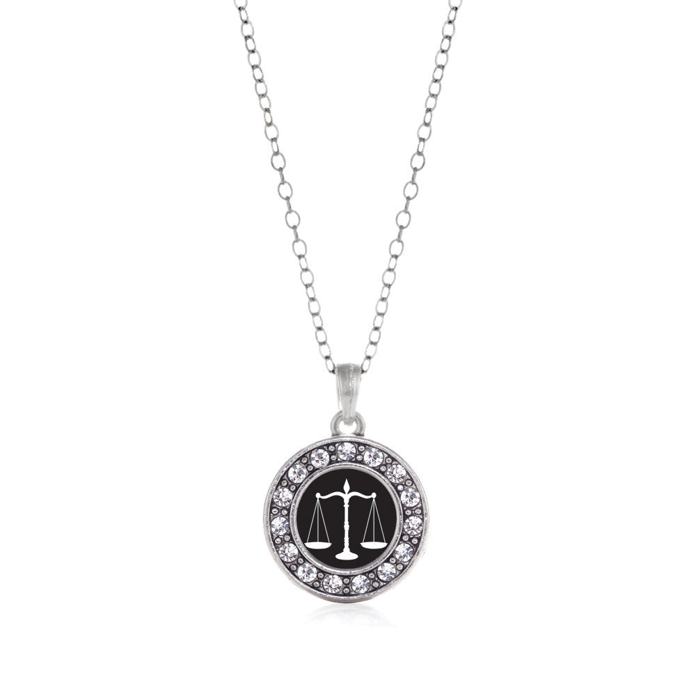 Scale Of Justice Circle Charm