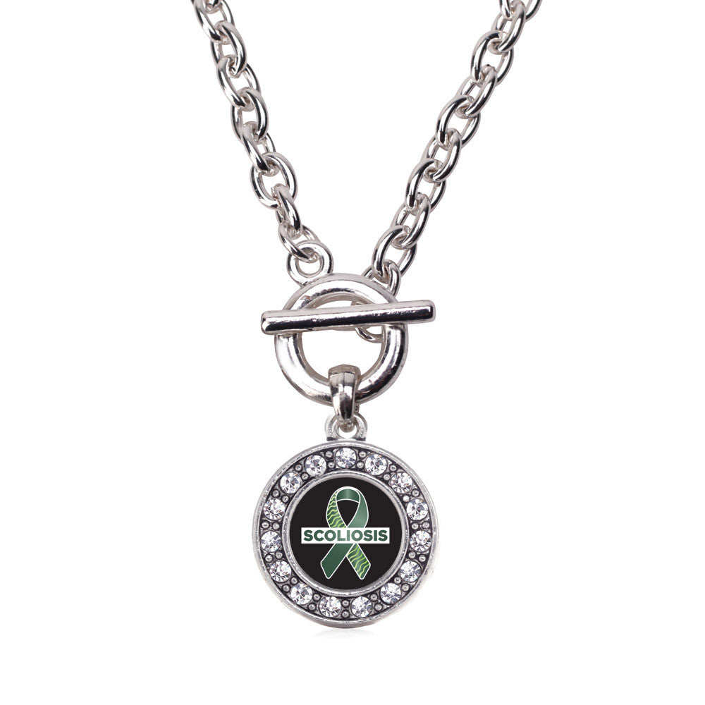 Scoliosis Support and Awareness Circle Charm
