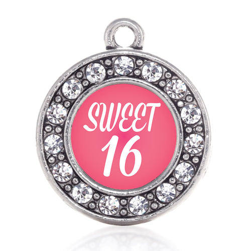 Sweet Sixteen Circle Charm