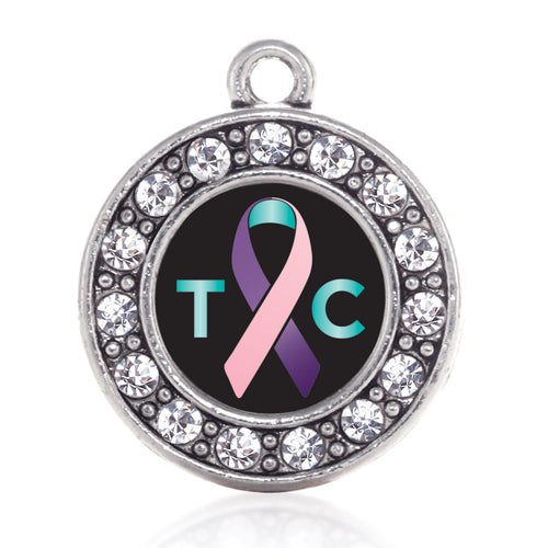 Thyroid Cancer Support Circle Charm