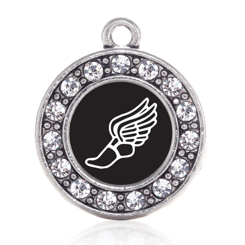 Track Runner Circle Charm