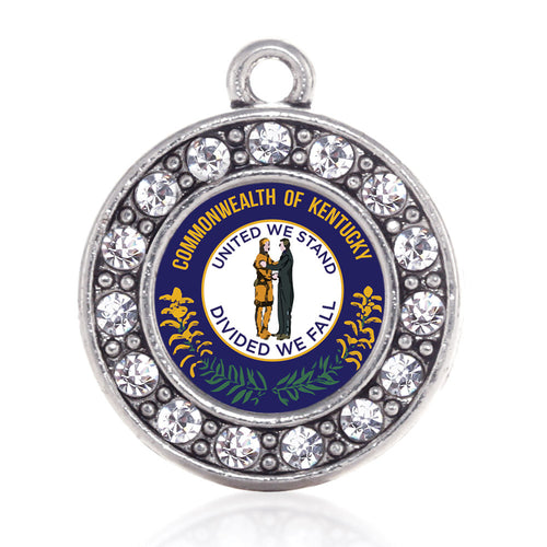 Kentucky Flag Circle Charm