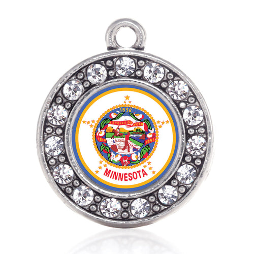 Minnesota Flag Circle Charm