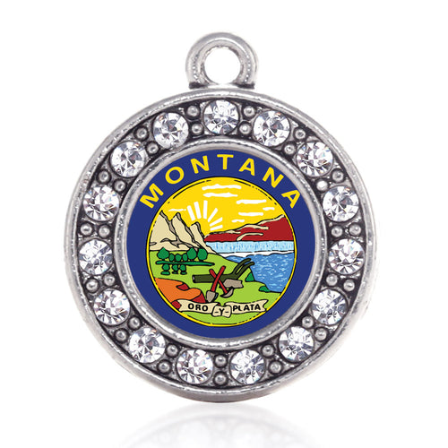 Montana Flag Circle Charm