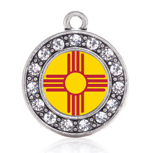 New Mexico Flag Circle Charm