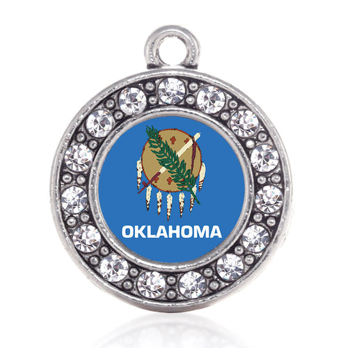 Oklahoma Flag Circle Charm