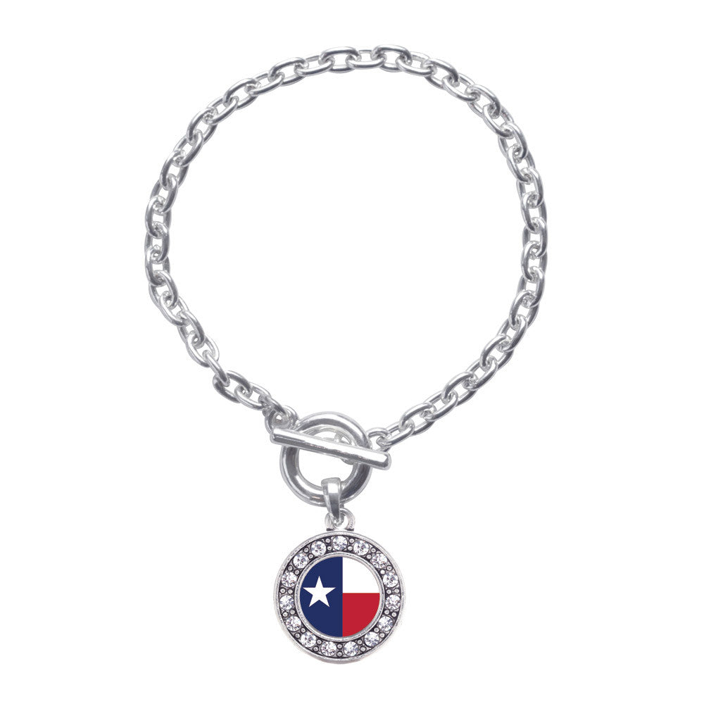 Texas Flag Circle Charm