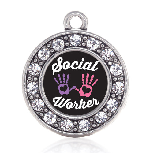 Social Worker Circle Charm