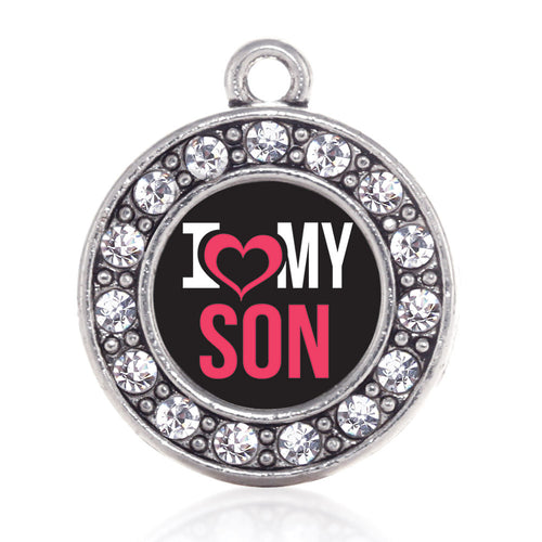 I Love My Son Circle Charm