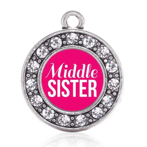 Middle Sister Circle Charm