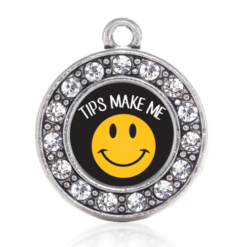 Tips Make Me Smile Circle Charm