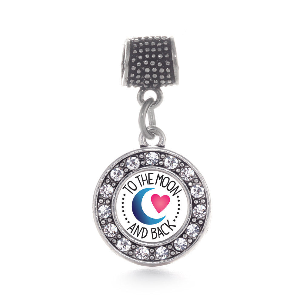 To The Moon And Back Circle Charm