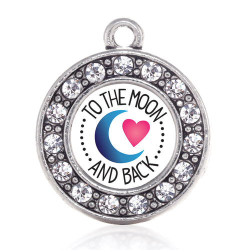 To The Moon And Back Circle Charm