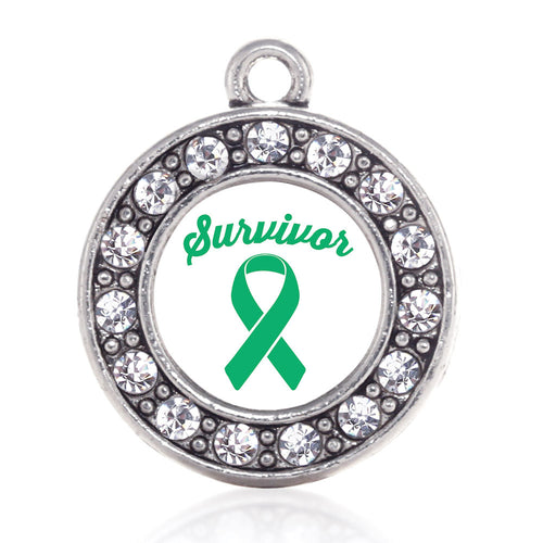 Green Ribbon Survivor Circle Charm