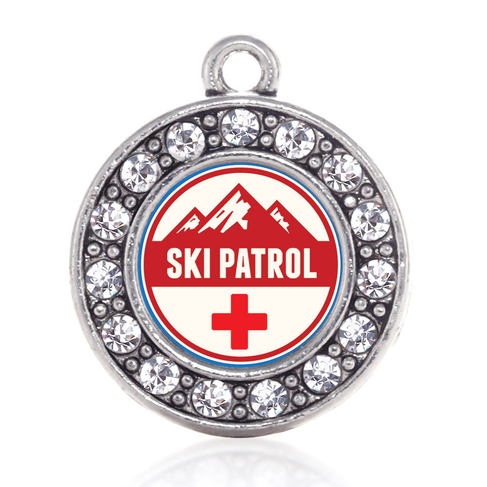 Ski Patrol Circle Charm