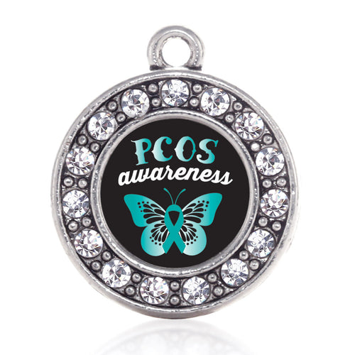PCOS Awareness Circle Charm
