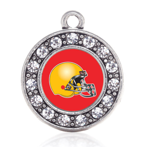 Red and Yellow Team Helmet Circle Charm