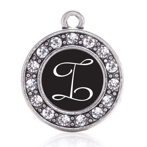 My Script Initials - Letter I Circle Charm