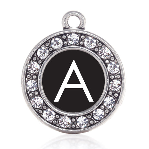 My Initials - Letter A Circle Charm
