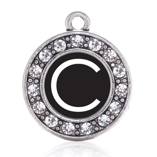 My Initials - Letter C Circle Charm