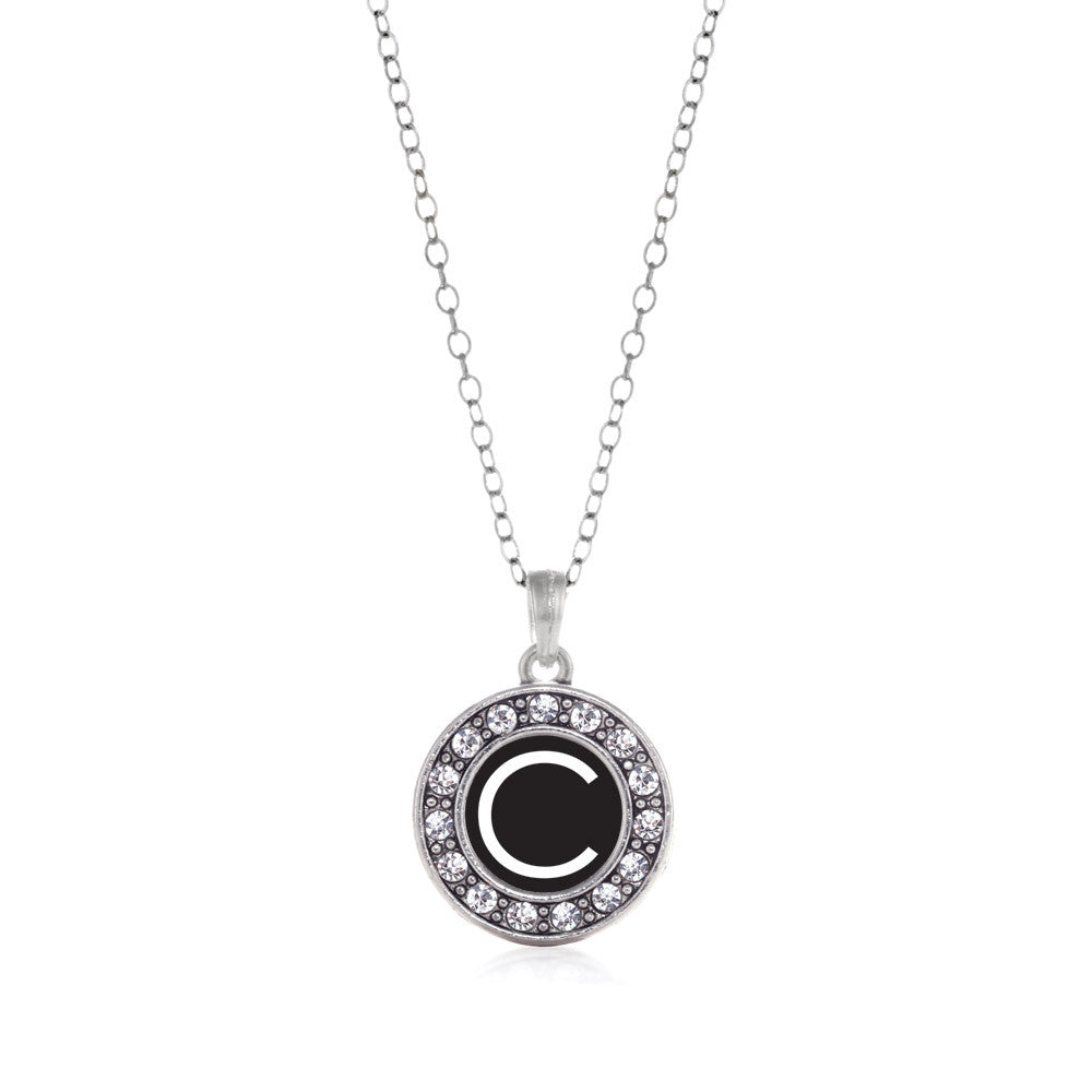 My Initials - Letter C Circle Charm
