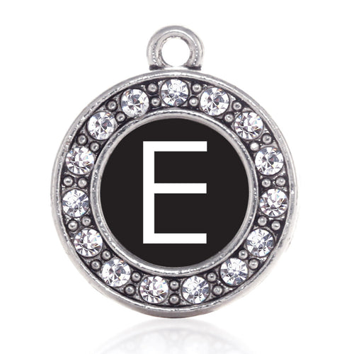 My Initials - Letter E Circle Charm