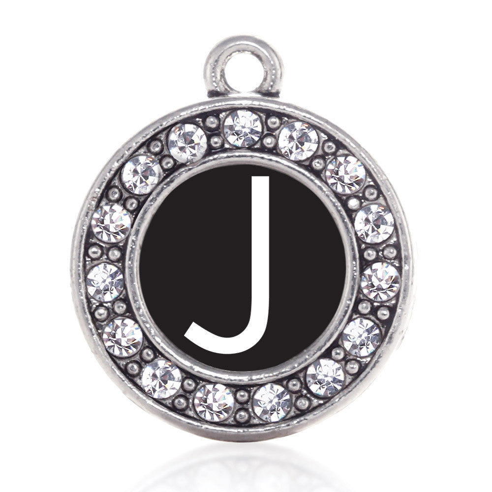My Initials - Letter J Circle Charm