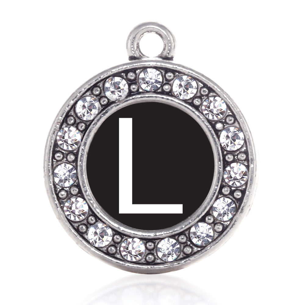 My Initials - Letter L Circle Charm