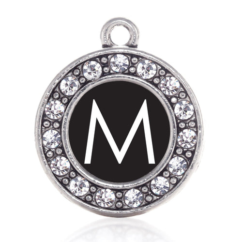 My Initials - Letter M Circle Charm