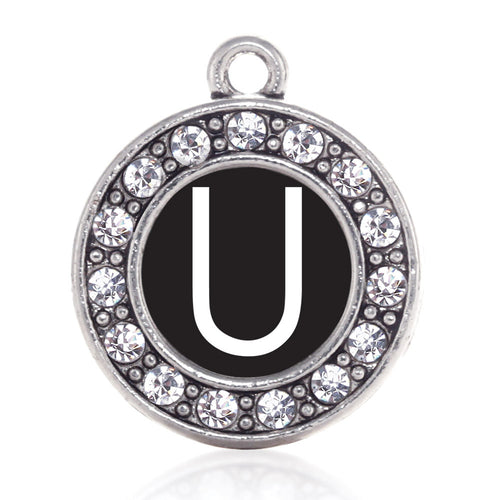 My Initials - Letter U Circle Charm