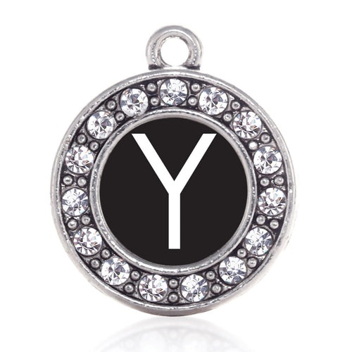 My Initials - Letter Y Circle Charm
