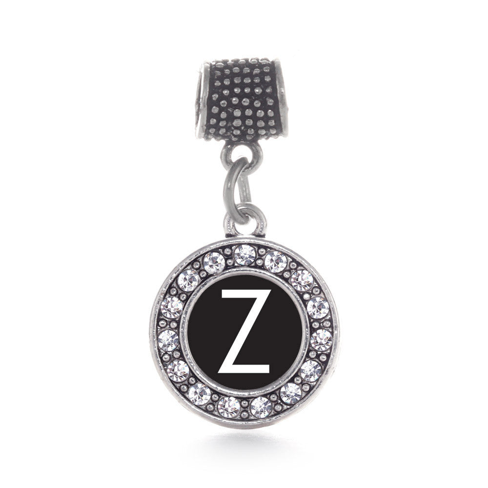 My Initials - Letter Z Circle Charm