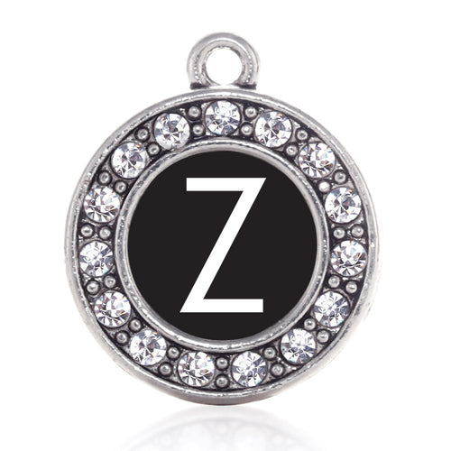 My Initials - Letter Z Circle Charm