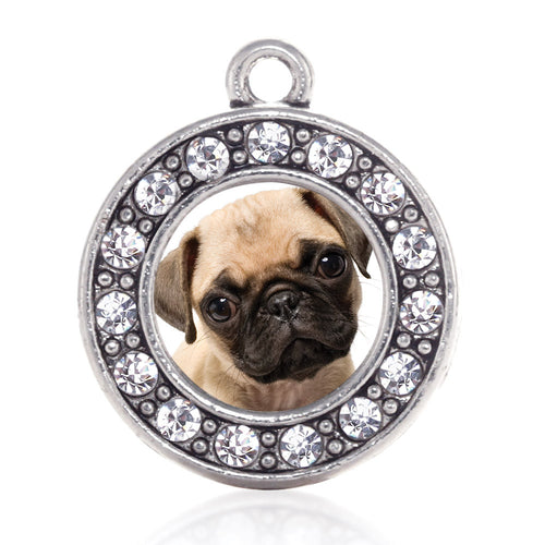 Pug Circle Charm