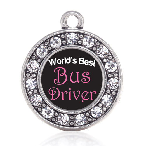 World's Best Bus Driver Circle Charm