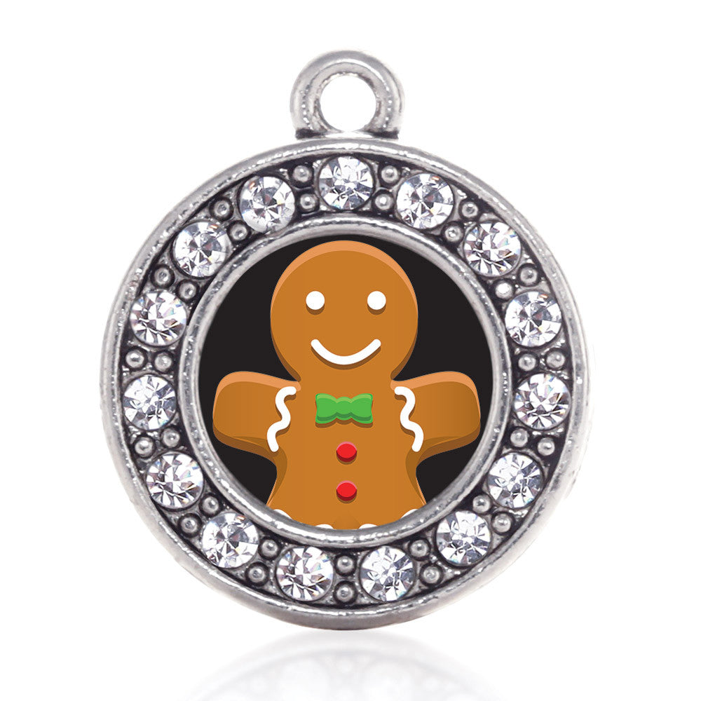 Gingerbread Man Circle Charm
