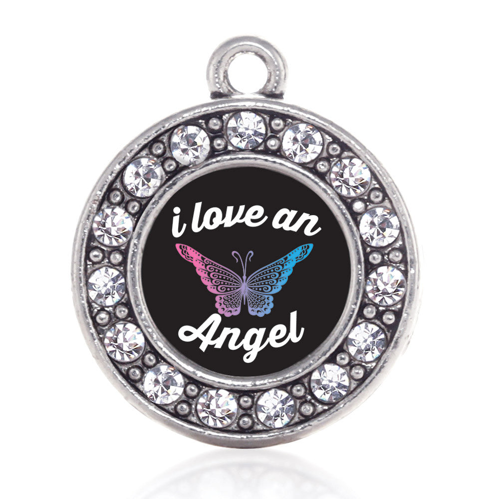 I Love An Angel Circle Charm