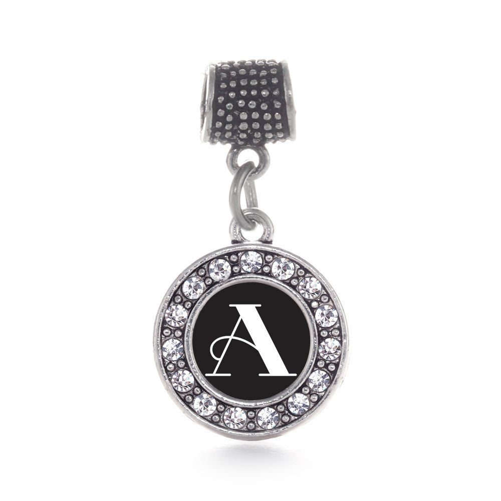 My Vintage Initials - Letter A Circle Charm