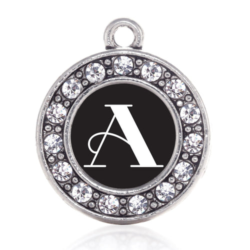 My Vintage Initials - Letter A Circle Charm