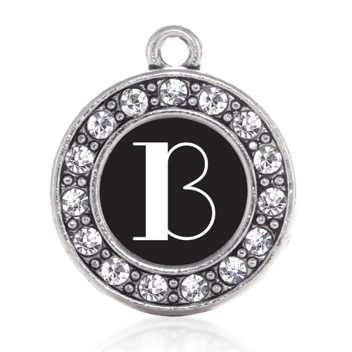 My Vintage Initials - Letter B Circle Charm