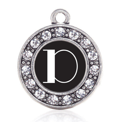 My Vintage Initials - Letter D Circle Charm