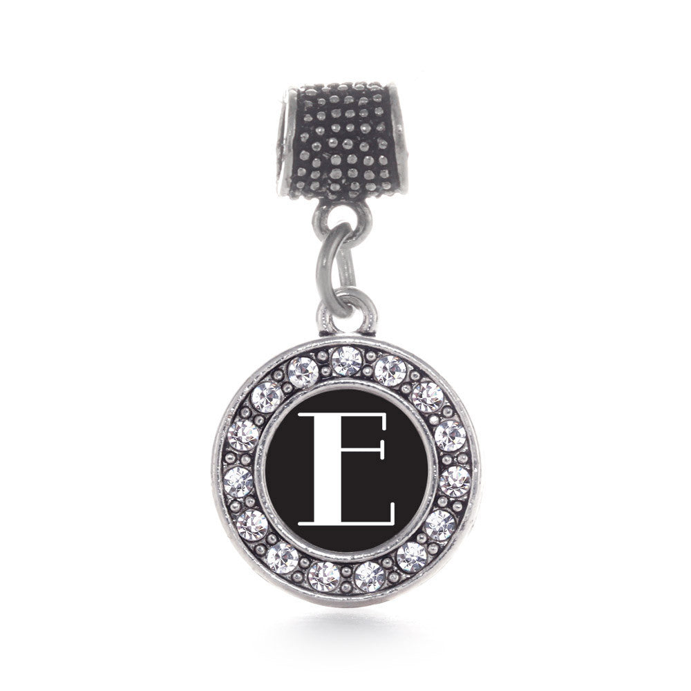 My Vintage Initials - Letter E Circle Charm
